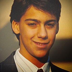 Marco Enríquez-Ominami en su adolescencia, fotografía escolar previa a ingresar a la Universidad de Chile.