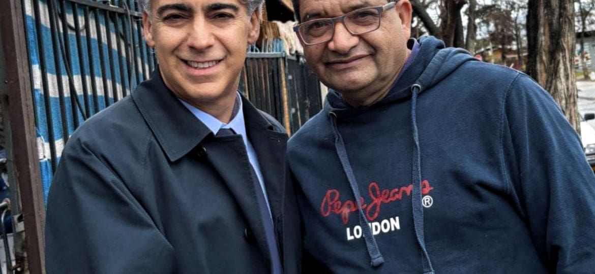 Marco Enríquez-Ominami se reunió con el vicepresidente nacional de ferias libres, Víctor Orellana